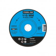 Круг для шлифования FerrLine Energy 115 х 6 х 22,2 мм A30TBF